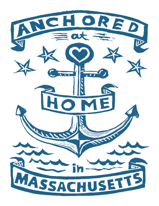 Anchored at Home in Massachusetts (8.5 x 11") color print