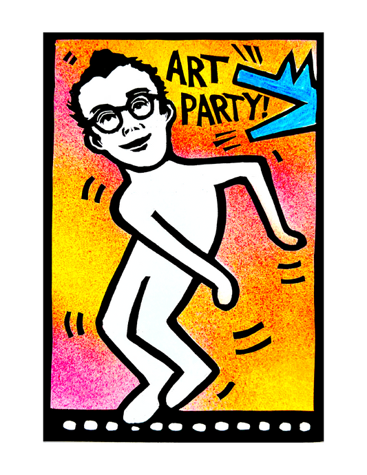 Keith Haring ART PARTY! (8.5 x 11") color print