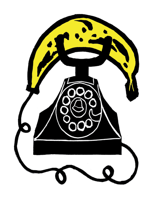 Banana Phone (8.5 x 11") color print