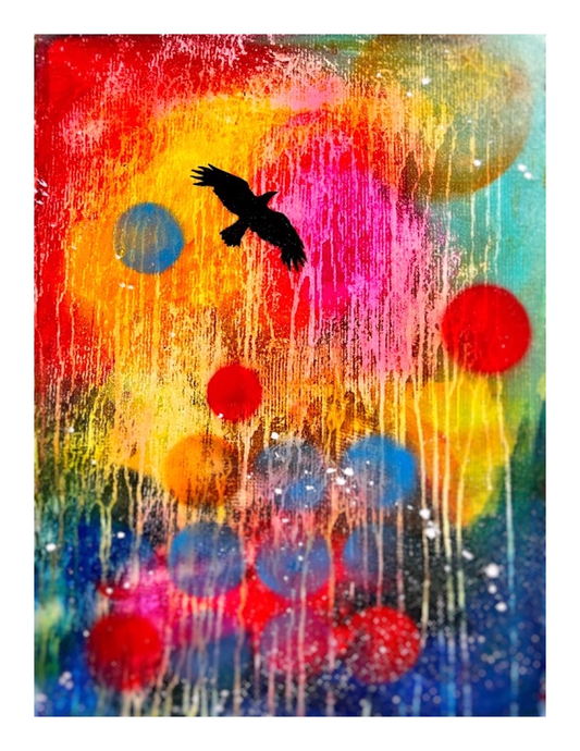 Flying in Circles / Bird (8.5 x 11") color print