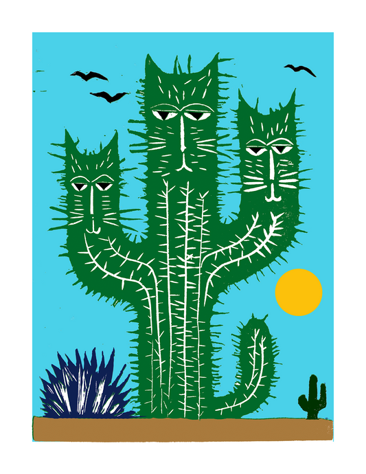 Catcus (8.5 x 11") color print