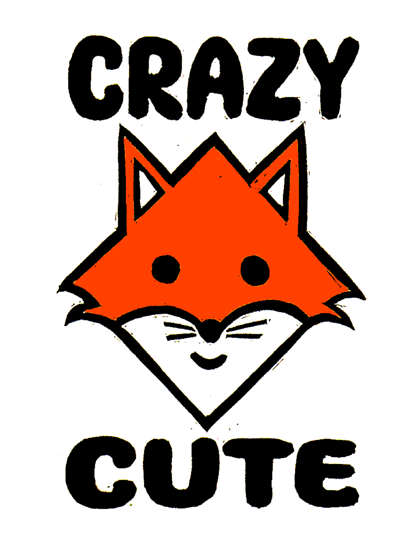 Crazy Cute / Fox (8.5 x 11") color print