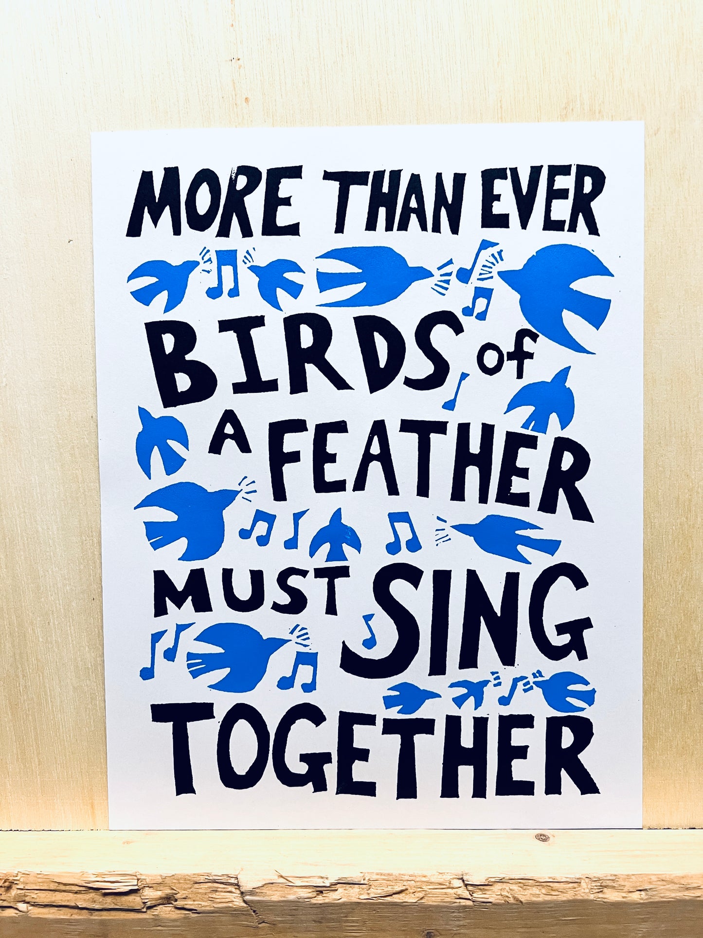 BIRDS OF A FEATHER - Screen Print & Sticker