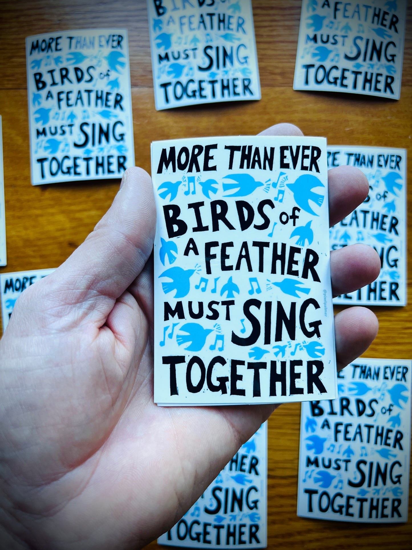 BIRDS OF A FEATHER - Screen Print & Sticker