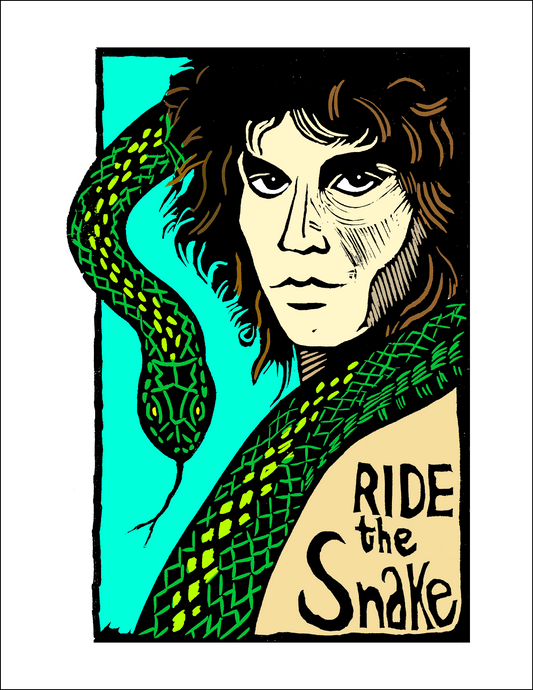 Jim Morrison - Ride the Snake (8.5 x 11") color print