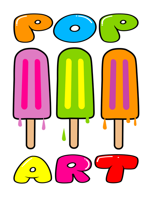 POP ART / Popsicles (8.5 x 11") color print