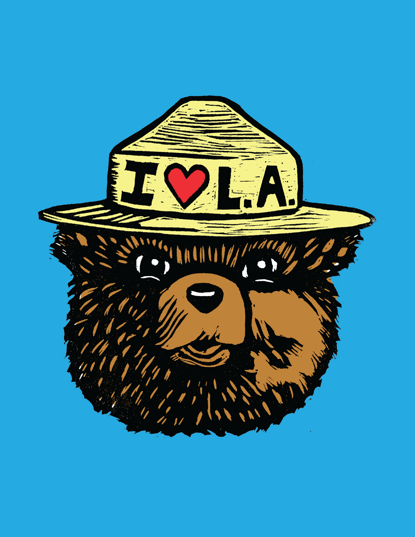 Smokey the Bear / I LOVE L.A. (8.5 x 11") color print