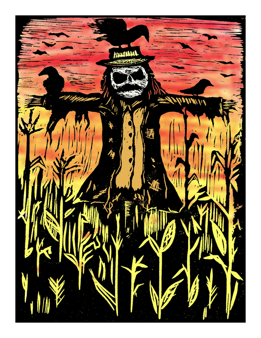 Scarecrow / Halloween (8.5 x 11") color print