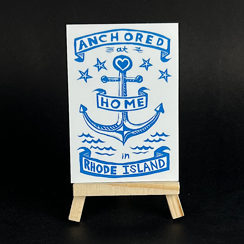 Anchored Home in RI- sticker