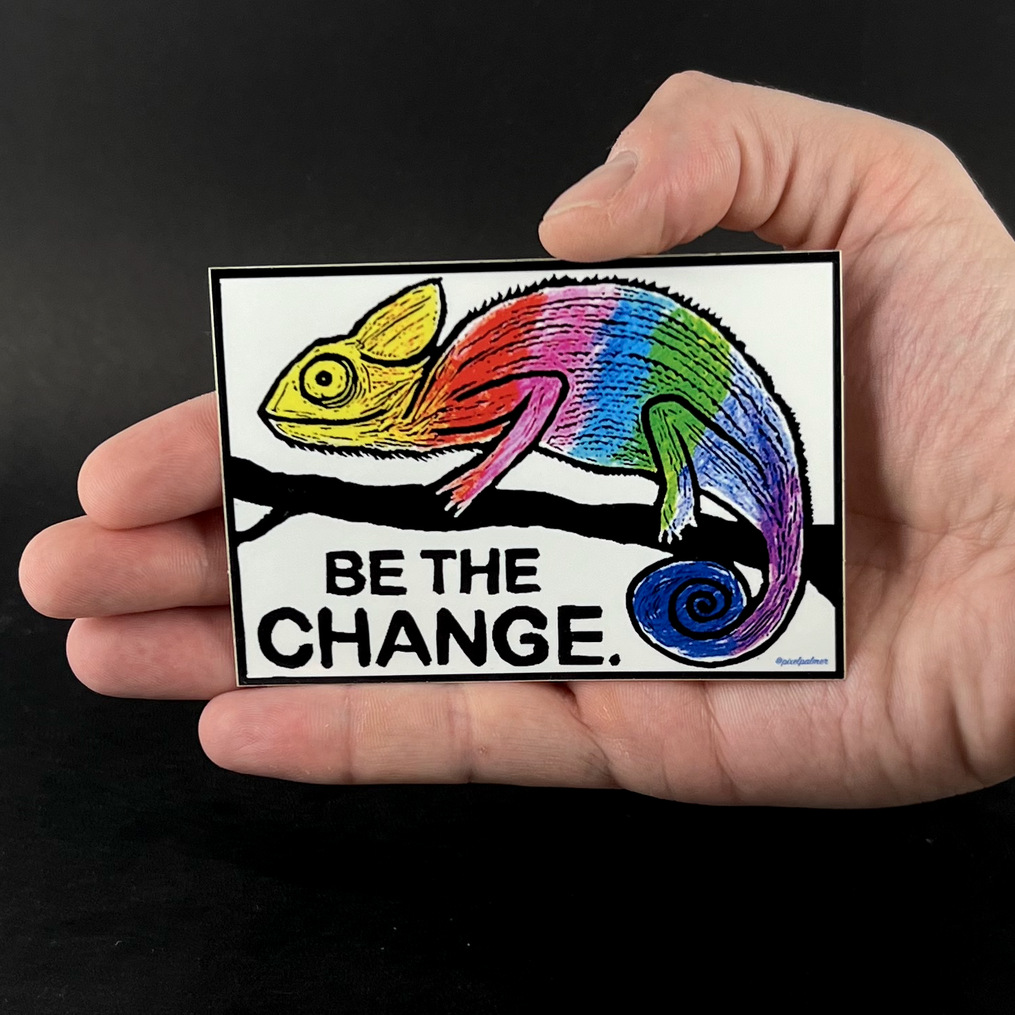 Be The Change - sticker