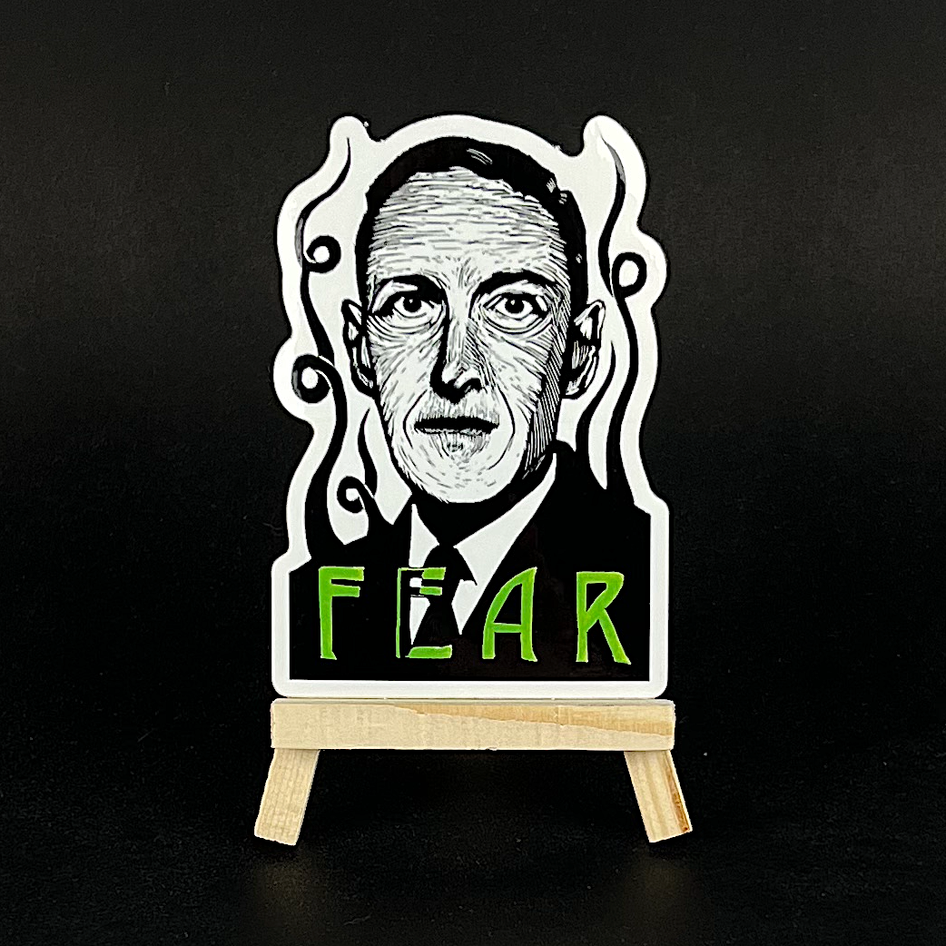 H.P. Lovecraft (Fear) - sticker