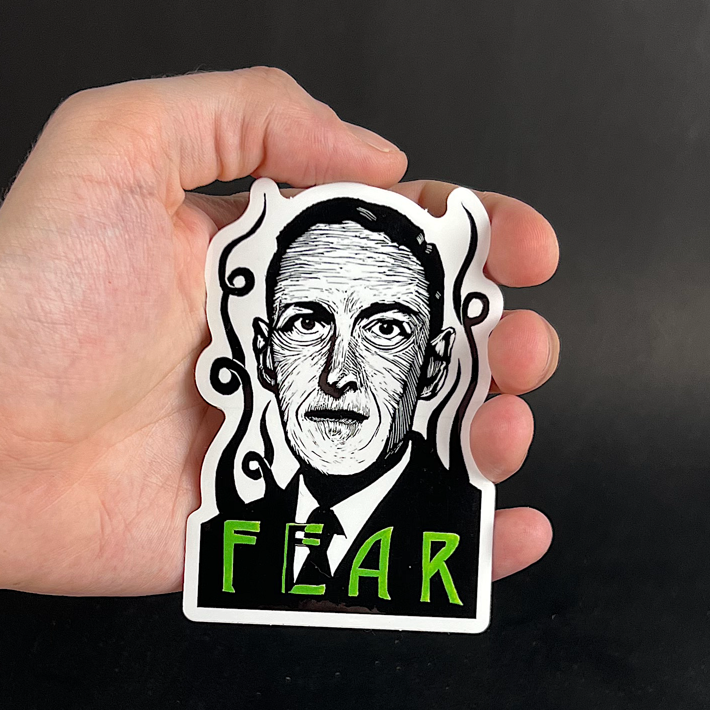 H.P. Lovecraft (Fear) - sticker