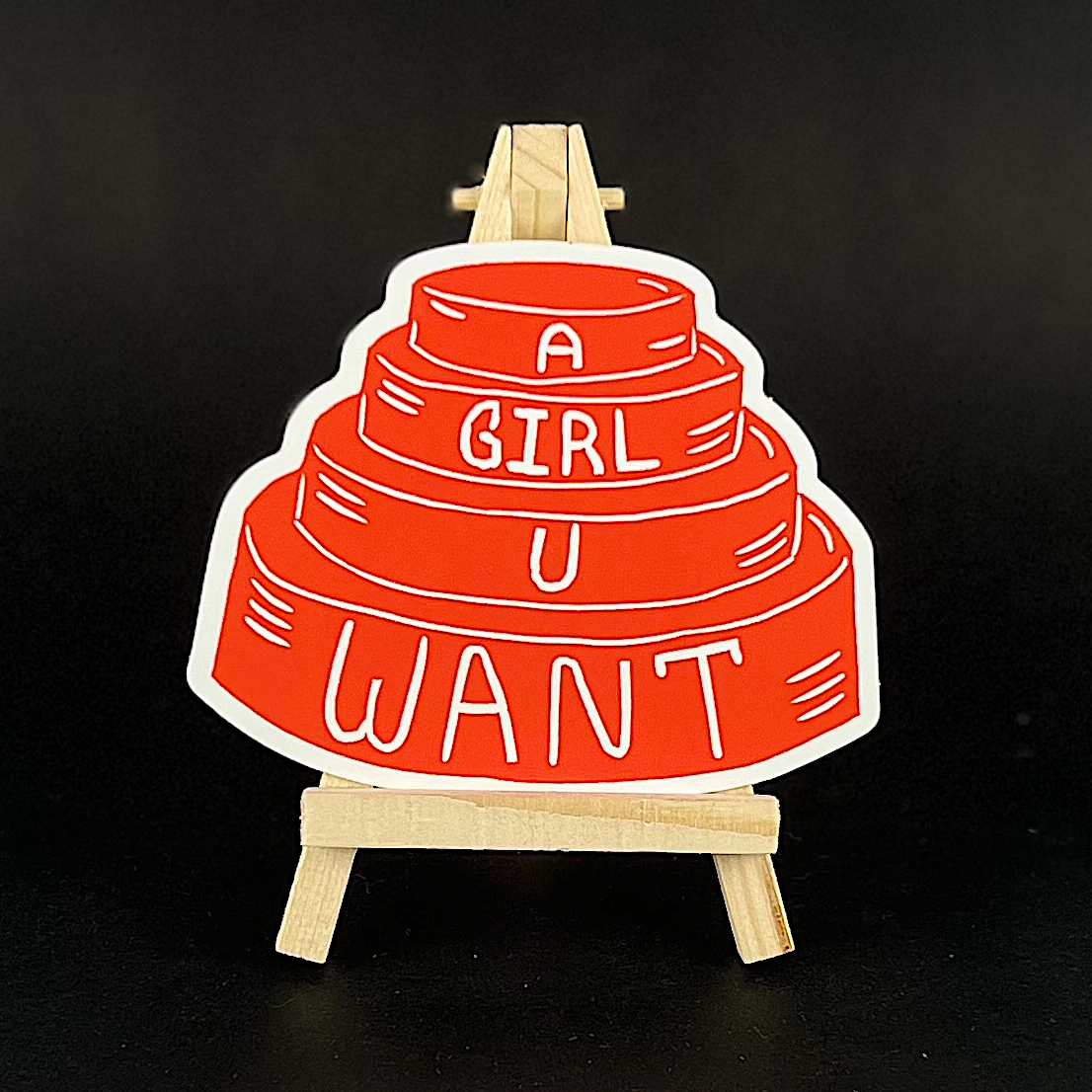 A Girl U Want (Devo) - sticker