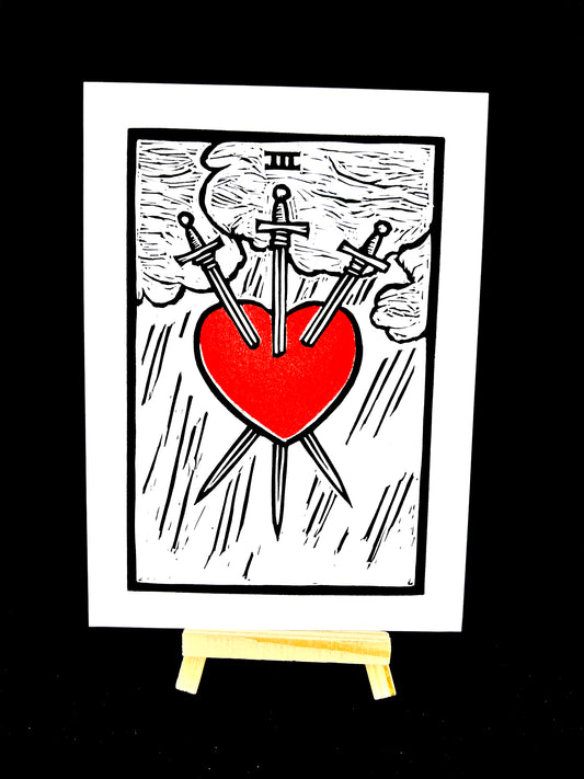 Three of Swords - Tarot Card