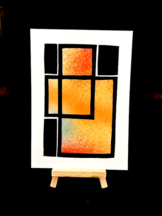 Abstract Stained Glass Window