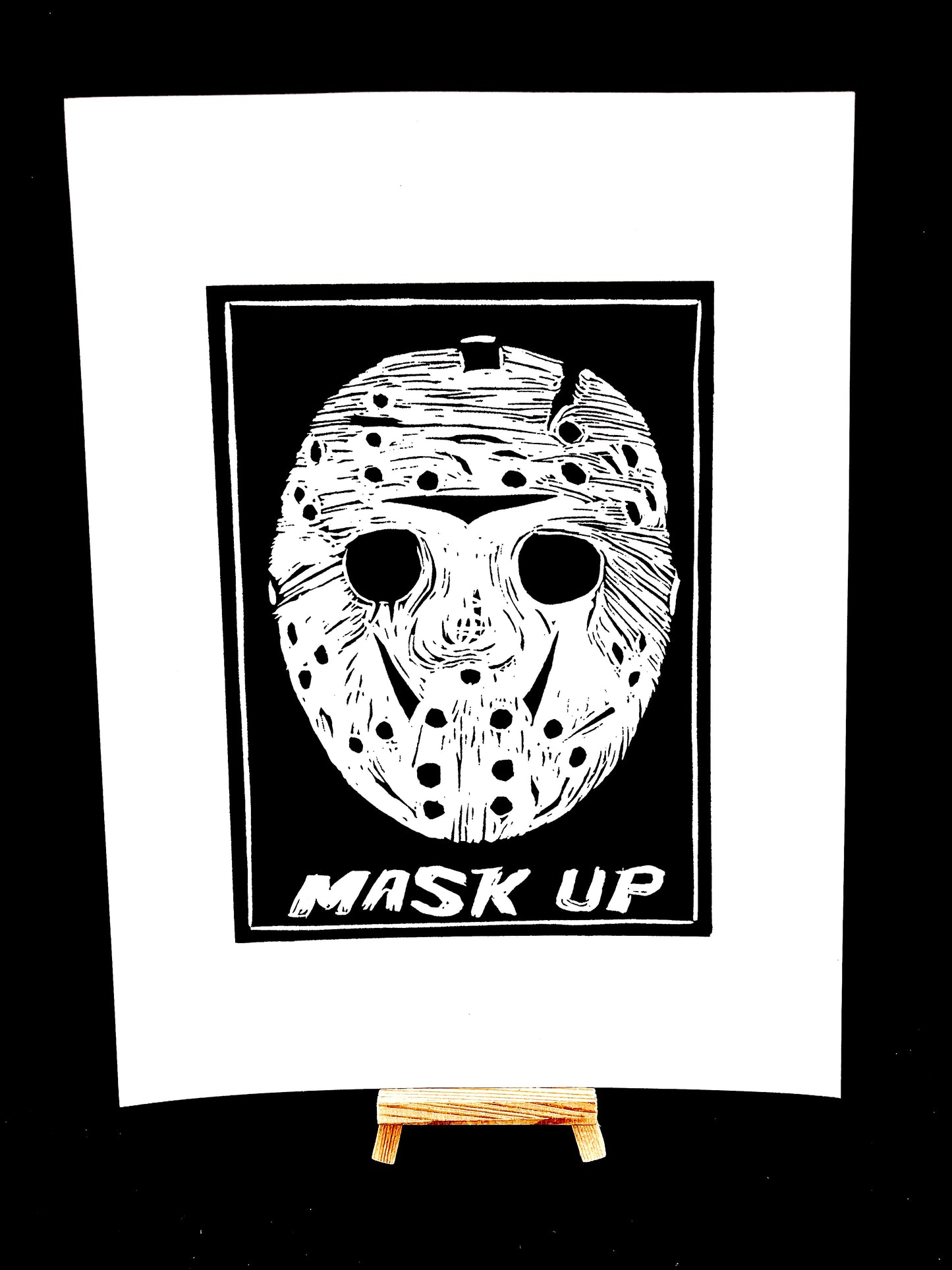 Jason Voorhees "Mask Up" Friday the 13th - Screen Print