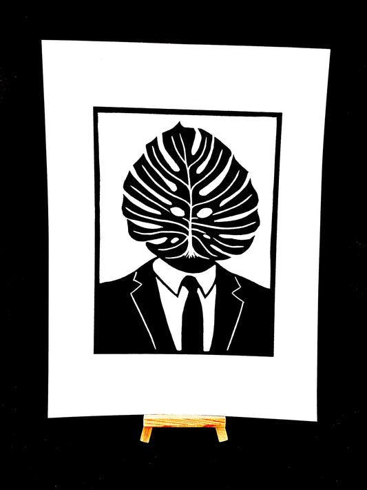 Monsieur Monstera - Screen Print